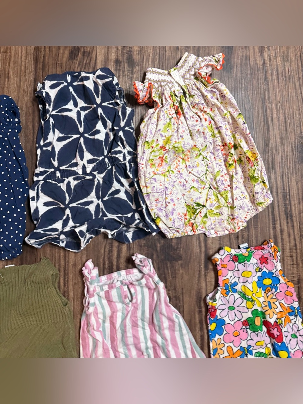 3-6 Months Baby Girl Romper Dress Shirt Bundle Spring Summer Infants - Picture 7 of 11